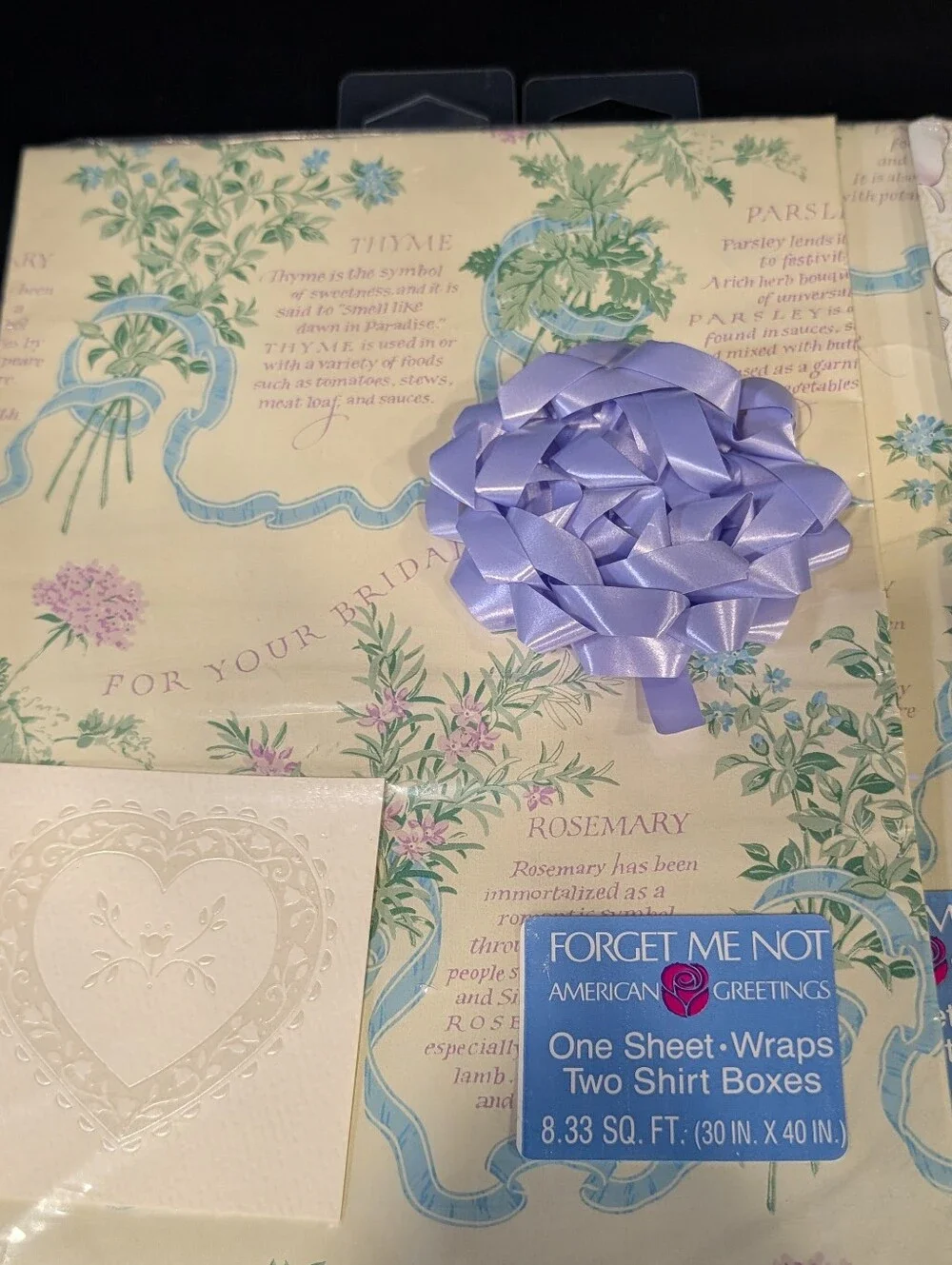 Large Lot Vtg Easter & Wedding American Greetings  Wrapping Paper Tissue & Boxes